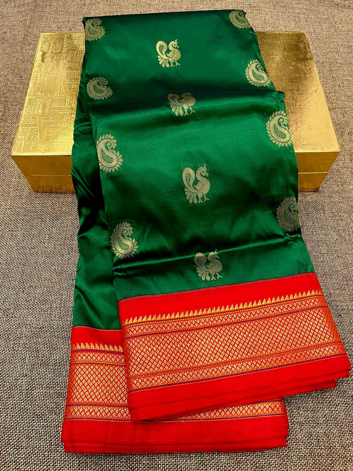 Semi Paithani Soft Silk Buttas Design Saree