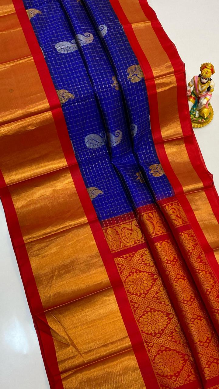 Kuppadam Silk / Cotton Buttas Design Saree