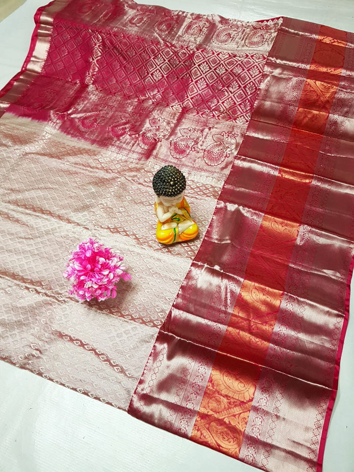 Uppada Silk All Over Design Kanchi Border Saree