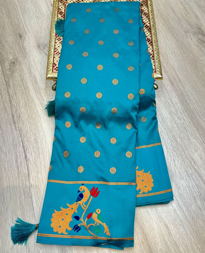 Paithani Soft Silk All Over Buttas Design Saree