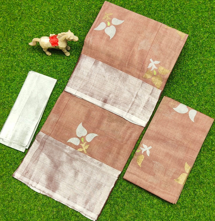 Uppada Soft Cotton Buttas Printed Saree