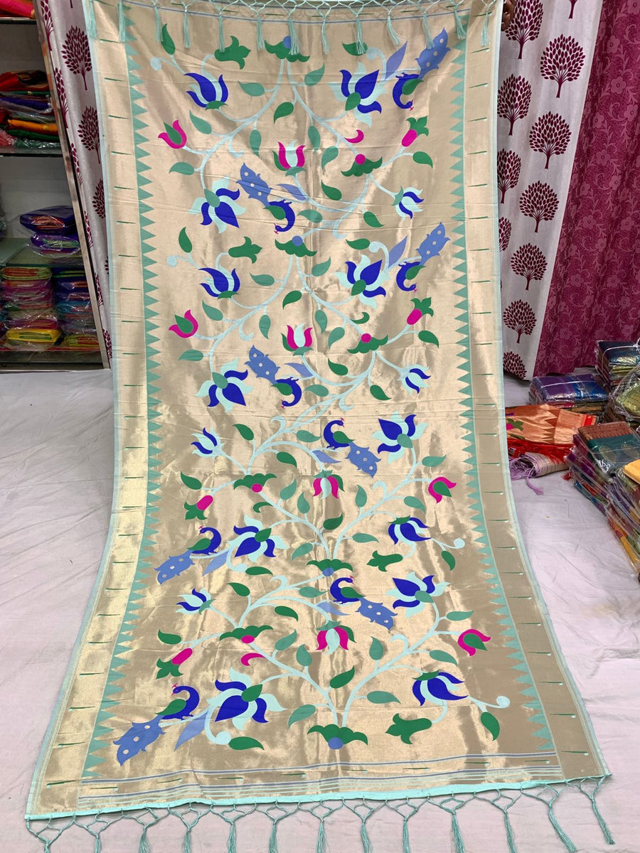 Paithani Tissue Silk Dupatta