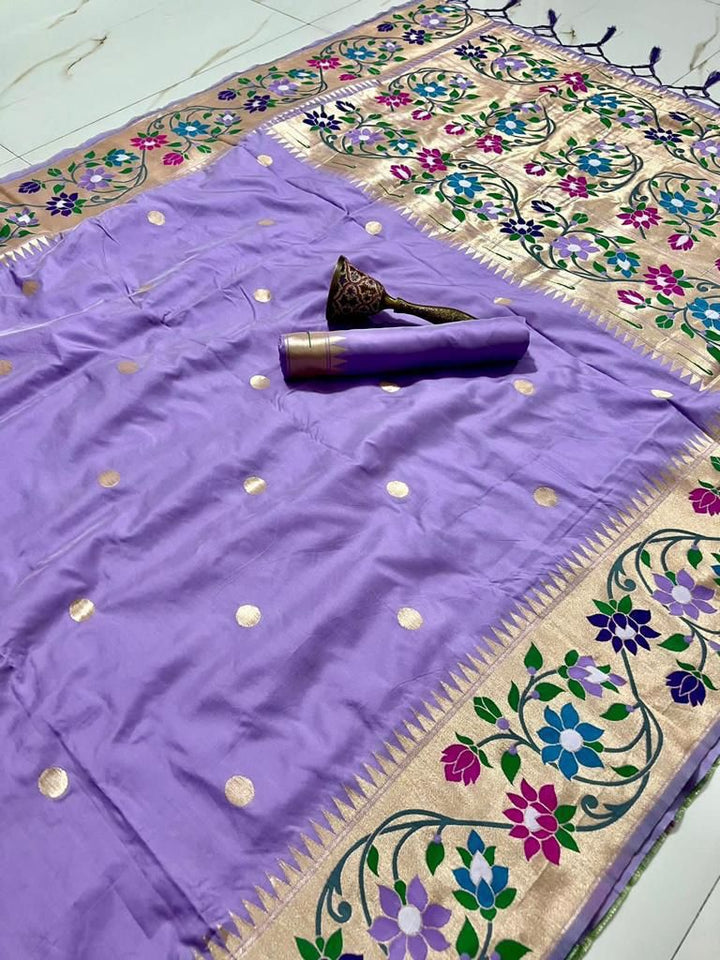 Paithani Soft Silk Meenakri Border Saree