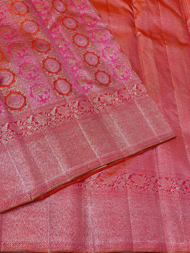 Kanchipuram Handloom 2Gram Pure Zari Silk Saree