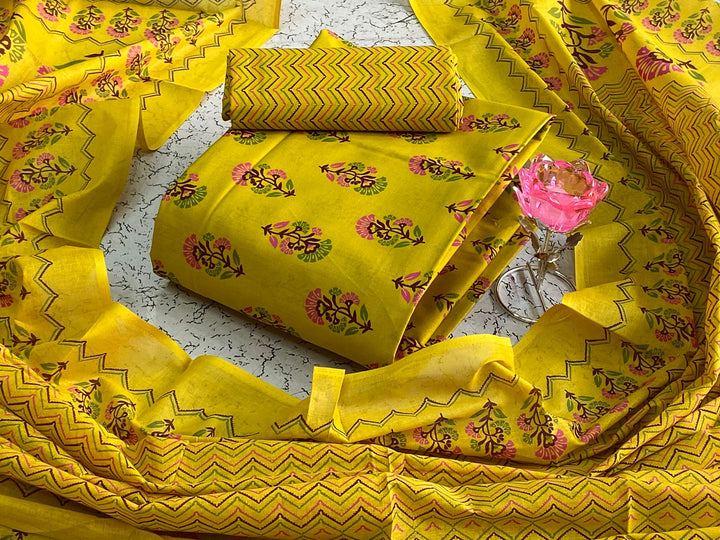 Jaipur Printed Cotton Dress Material