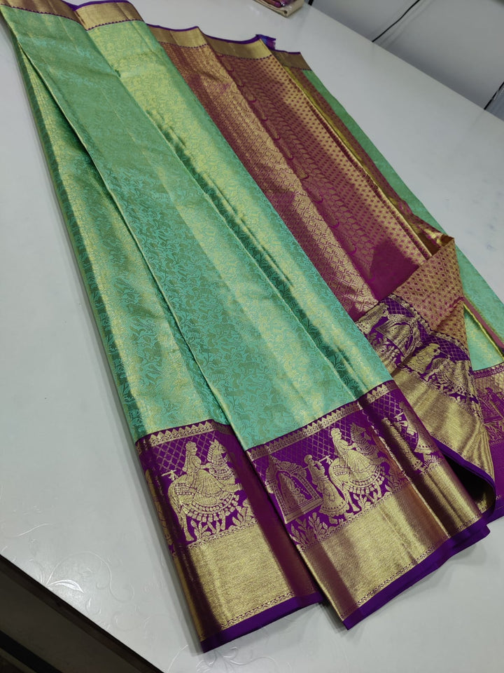 Kanchipuram Handloom 2Gram Pure Zari Silk Saree