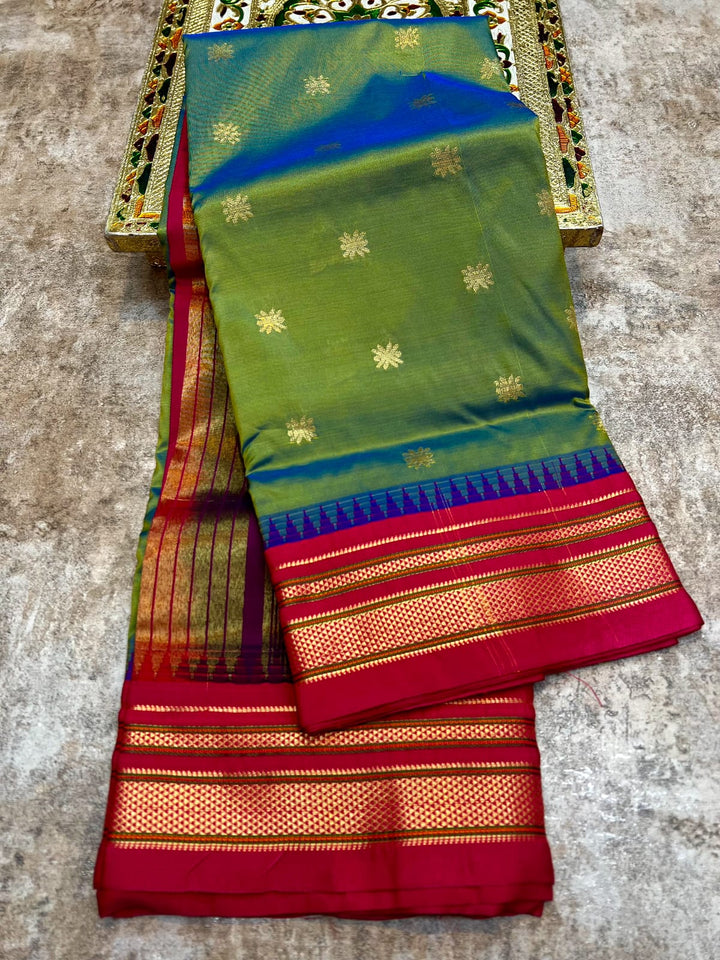 Paithani Irkal Semi Silk Saree