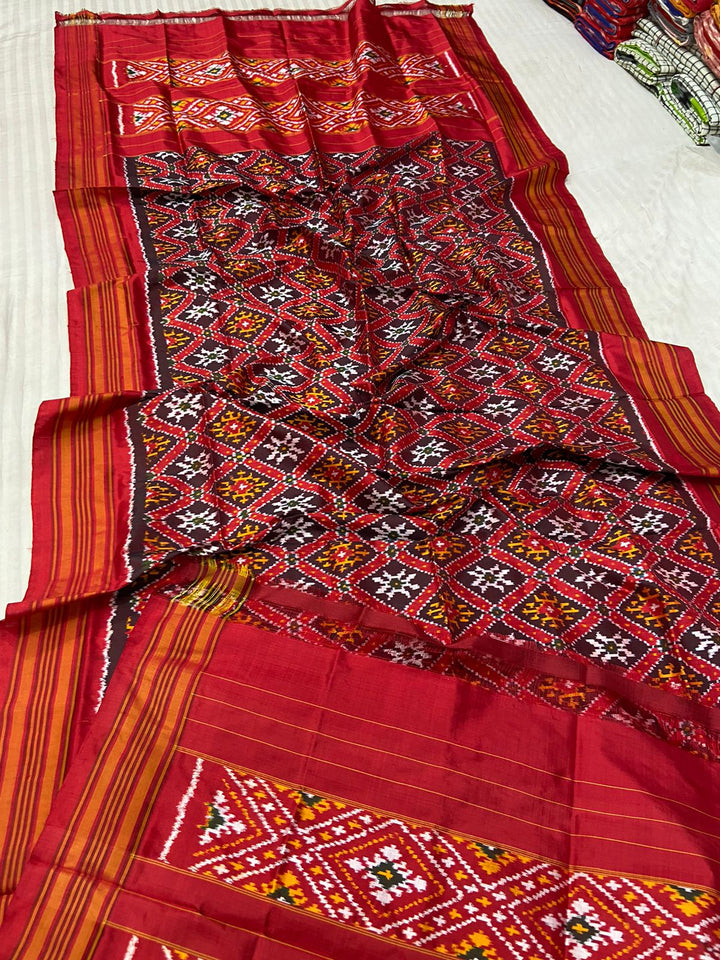 Pochampally Ikat Silk Patola Design Dupatta
