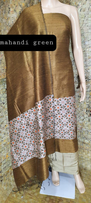 Dark Storm Grey Floral Watermark Digital Print Faux Raw Silk Dress Fab –  Textile Plaza