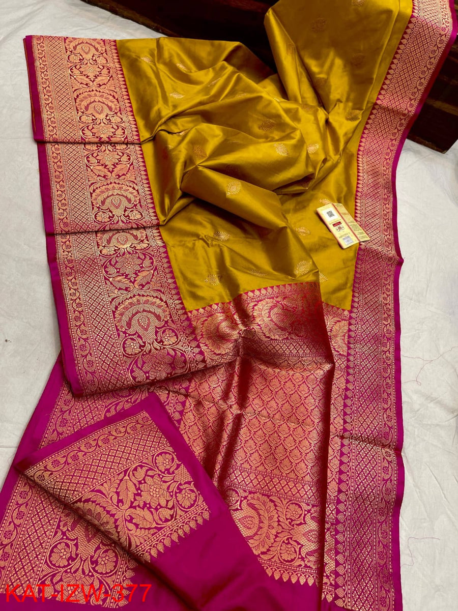 Banaras Katan Silk Saree With Blouse