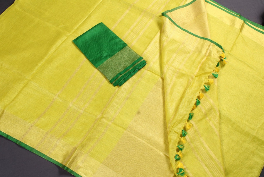 Linen Saree With Blouse
