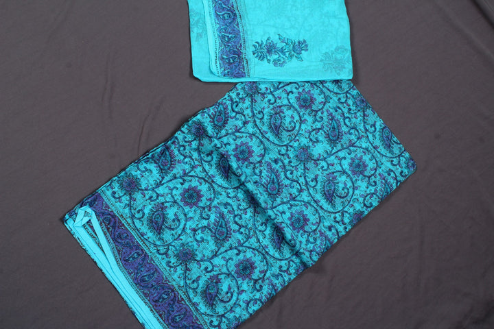 Kota Doria Silk / Cotton Dress Material Without Bottom (2Ps)