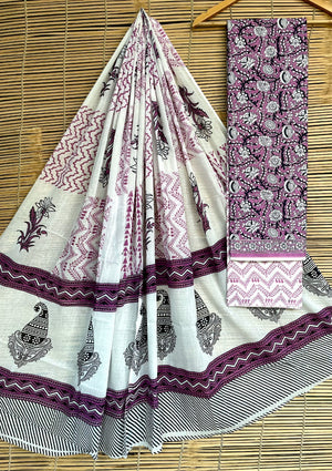 Hand Block Printed Cotton Dress Material