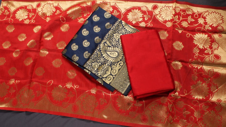 Banaras Silk Unstitched Lehenga