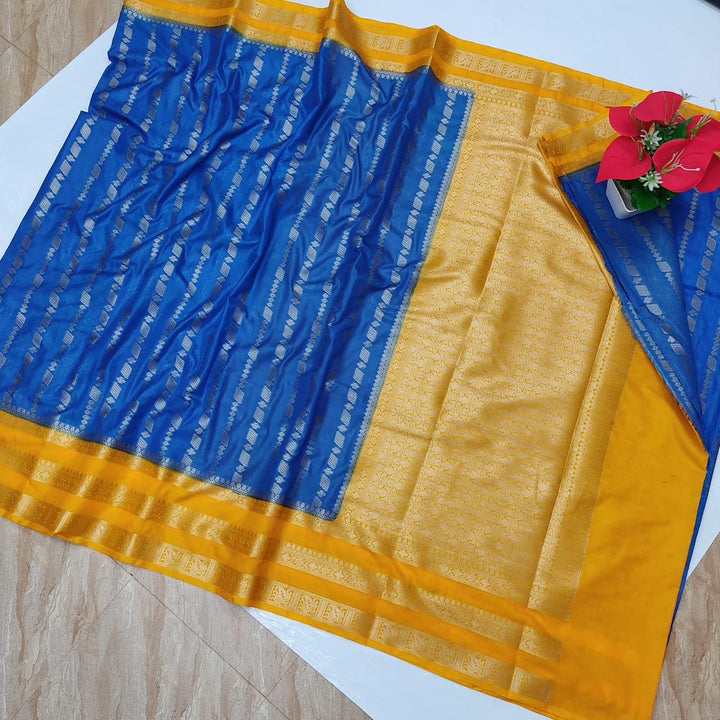 Banaras Katan Semi Soft Silk Saree