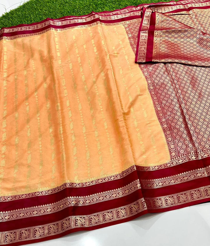 Banaras Katan Semi Soft Silk Saree