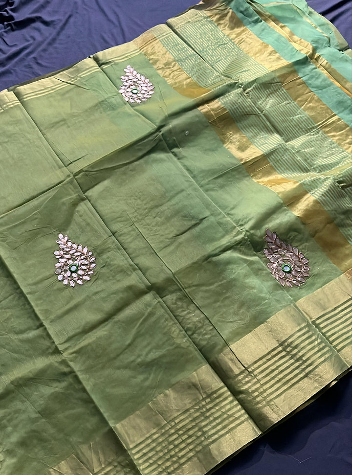Embroidery Work Silk / Cotton Saree