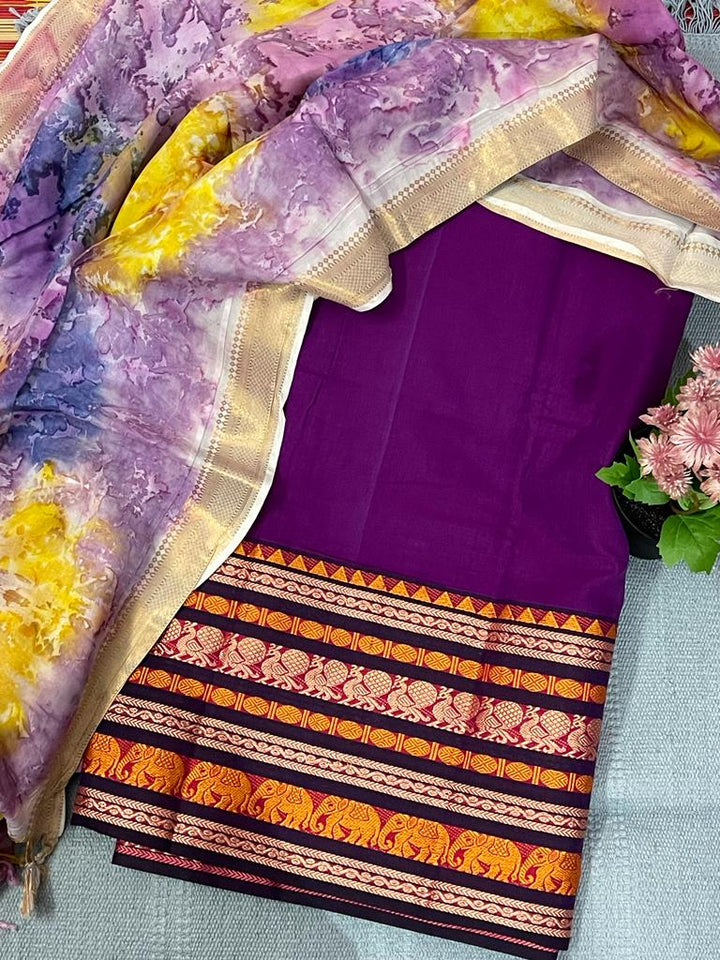 Narayanpet Handloom Cotton Dress Material