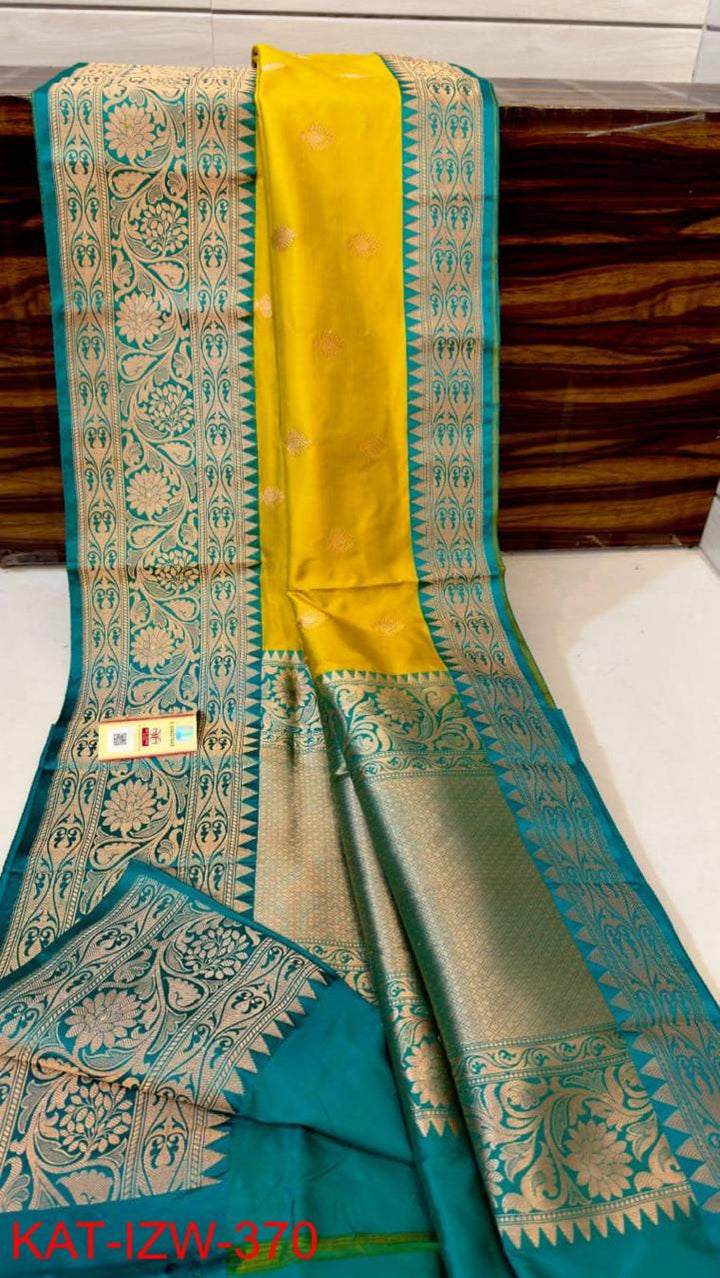 Banaras Handloom Katan Silk Buttas Design Saree