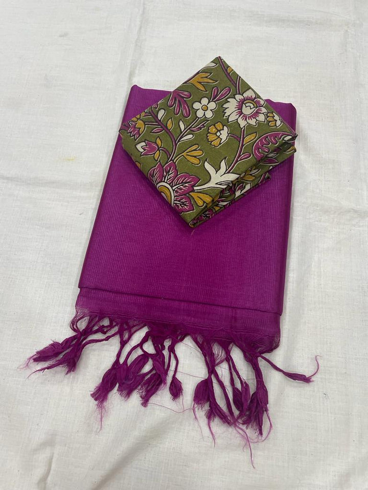 Mangalagiri Silk / Cotton Saree With Blouse