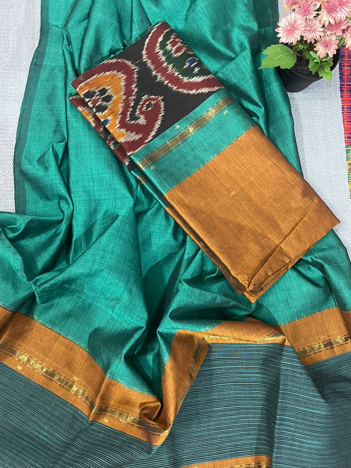 Pochampally Ikat Handloom Poly Cotton Dress Material